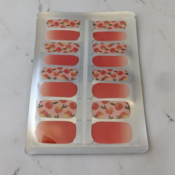 5 for $20 Nail Wraps- Georgia Peach - Picture 2 of 8